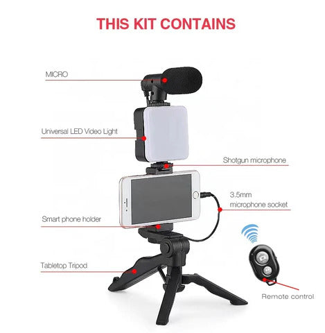 Vlogging kit 6 in 1