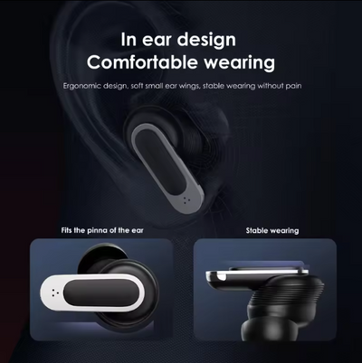 ANC Earphone V8 LCD Full Touch Screen Wireless Earbuds In Ear Waterproof TWS Gaming Wireless Earphone V8 Color Screen headphones